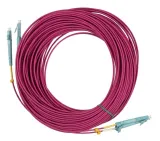 Патч-корд Hyperline FC-D2-504-LC/PR-LC/PR-H-10M-LSZH-MG 2x50/125 OM4 LC дуплекс-LC дуплекс 10м LSZH фиолетовый