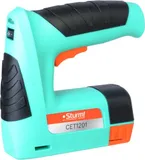 Степлер аккумуляторный Sturm! CET1201 скобы тип 53: 11.4мм 4-10мм гвозди тип 47: 14мм