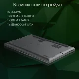 Ноутбук Digma Pro Fortis M Core i5 1235U 16Gb SSD512Gb Intel UHD Graphics 17.3" IPS FHD (1920x1080) Windows 11 Professional grey WiFi BT Cam 5500mAh (DN17P5-ADXW01)