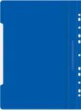 Папка-скоросшиватель Бюрократ PS-P20BLU A4 прозрач.верх.лист боков.перф. пластик синий