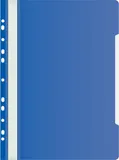 Папка-скоросшиватель Бюрократ PS-P20BLU A4 прозрач.верх.лист боков.перф. пластик синий