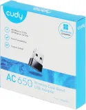 Сетевой адаптер Wi-Fi Cudy WU650 AC650 USB 2.0 (ант.внутр.) 1ант.