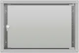 Шкаф коммутационный NTSS LIME (NTSS-WL6U5535GS) настенный 6U 550x350мм пер.дв.стекл несъемн.бок.пан. 30кг серый 270мм 8.3кг 110град. 370мм IP20 укомплектованный