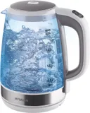 Чайник электрический Hyundai HYK-G8880 2л. 2200Вт серый/серебристый корпус: (HYK-G8880)