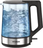 Чайник электрический Hyundai HYK-G8808 1.7л. 2200Вт черный/серебристый корпус: стекло