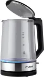 Чайник электрический Hyundai HYK-G8808 1.7л. 2200Вт черный/серебристый корпус: стекло