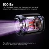 Пылесос ручной Hyundai HYV-S7970 500Вт серый/синий