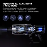 Пылесос ручной Hyundai HYV-S7970 500Вт серый/синий