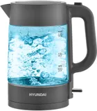 Чайник электрический Hyundai HYK-G7707 1.7л. 2200Вт графит корпус: стекло