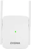 Повторитель беспроводного сигнала Digma D-WR310 (D-WR310V2) N300 Wi-Fi белый
