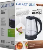 Чайник электрический Galaxy Line GL 0554 1.8л. 2000Вт черный/прозрачный (корпус: пластик/стекло)