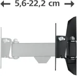 Кронштейн для телевизора Hama 00220820 черный 10"-26" макс.15кг настенный поворот и наклон