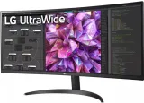 Монитор LG 34" 34WQ60C-B черный VA LED 5ms 16:9 HDMI матовая 1000:1 300cd 178гр/178гр 3440x1440 DP WQ 6.9кг