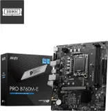 Материнская плата MSI PRO B760M-E Soc-1700 Intel B760 2xDDR5 mATX AC`97 8ch(7.1) GbLAN+VGA+HDMI
