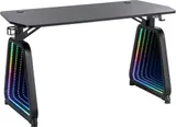 Стол игровой Cactus CS-GMD-BK-RGB столешница МДФ черный каркас черный 136x60x75см