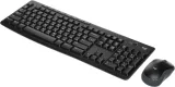Клавиатура + мышь Logitech MK270 клав:черный мышь:черный USB беспроводная Multimedia (920-003381)