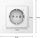 Умная розетка Aqara Wall Outlet H2 EU белый (WP-P01D)