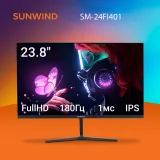 Монитор SunWind 23.8" SM-24FI401 черный IPS LED 1ms 16:9 HDMI матовая 250cd 178гр/178гр 1920x1080 180Hz G-Sync FreeSync DP FHD 2.79кг