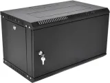 Шкаф ЦМО Шкаф телекоммуникационный настенный разборный ЭКОНОМ 9U (600  350) дверь металл, цвет черный