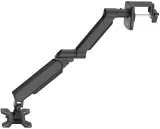 Кронштейн для мониторов ЖК Buro BU-M11 черный 17"-32" макс.10кг крепление к столешнице поворот и наклон