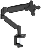 Кронштейн для мониторов ЖК Buro BU-M11 черный 17"-32" макс.10кг крепление к столешнице поворот и наклон