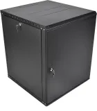Шкаф ЦМО Шкаф телекоммуникационный настенный разборный ЭКОНОМ 12U (600  520) дверь металл, цвет черный