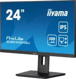 Монитор Iiyama 23.8" ProLite XUB2492HSU-B6 черный IPS LED 0.4ms 16:9 HDMI M/M матовая HAS Piv 1000:1 250cd 178гр/178гр 1920x1080 100Hz DP FHD USB 4.9кг