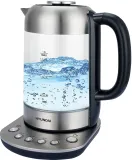 Чайник электрический Hyundai HYK-G8407 1.8л. 2200Вт черный/прозрачный корпус: (HYK-G8407)