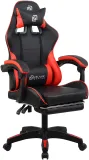 Кресло игровое Оклик Camper черный/красный сиденье черный/красный искусст.кожа/сетка с подголов. крестов. пластик черный подст.для ног