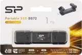 Накопитель SSD Silicon Power USB-C 1TB SP001TBUC3S72V1K DS72 1.8" черный USB-A