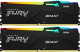 Память DDR5 2x32GB 6000MHz Kingston KF560C36BBEAK2-64 Fury Beast Black RGB RTL Gaming PC5-48000 CL36 DIMM 288-pin 1.35В kit single rank с радиатором Ret