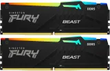 Память DDR5 2x32GB 6000MHz Kingston KF560C36BBEAK2-64 Fury Beast Black RGB RTL Gaming PC5-48000 CL36 DIMM 288-pin 1.35В kit single rank с радиатором Ret