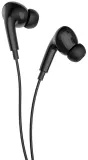 Гарнитура вкладыши Hoco M1 Pro 1.2м черный проводные в ушной раковине (M1)