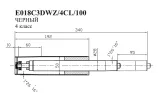 Газлифт Бюрократ E018 E018C3DWZ/4CL/100 черный