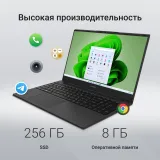 Ноутбук Digma EVE A5820 Ryzen 3 3200U 8Gb SSD256Gb AMD Radeon 15.6" IPS FHD (1920x1080) Windows 11 Professional black WiFi BT Cam 4500mAh (DN15R3-8CXW02)