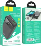 Мобильный аккумулятор Hoco J102A Cool figure black 20000mAh QC/PD 20W 3A USB-A/USB-C черный