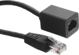 Патч-корд Buro BU-C5EXTND-2M-B UTP cat.5E 2м черный RJ-45 (m)-RJ-45 (f)