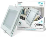 Светильник Gauss 948111212 12Вт 4000K цв.св.:белый нейтральный белый