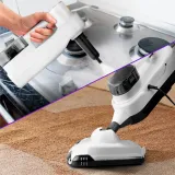 Швабра паровая Kitfort КТ-1072 1300Вт белый/черный