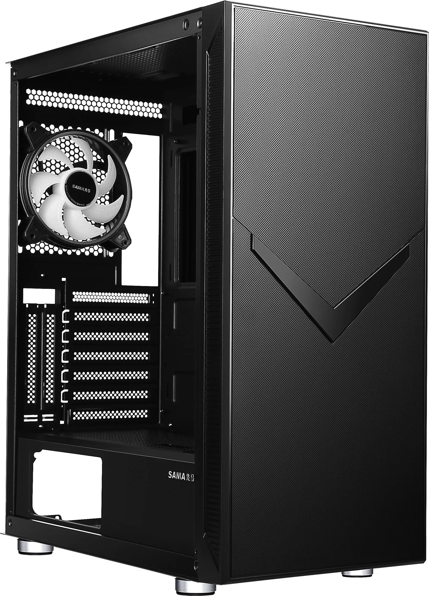 Корпус Accord 3501 черный без БП ATX 2xUSB2.0 1xUSB3.0 1xUSB3.1 audio bott PSU