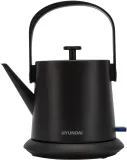 Чайник электрический Hyundai HYK-S2042 0.6л. 1000Вт черный корпус: металл