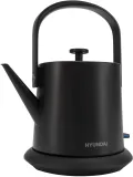 Чайник электрический Hyundai HYK-S2042 0.6л. 1000Вт черный корпус: металл