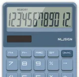 Калькулятор настольный Deli Nusign NS042 синий 12-разр.