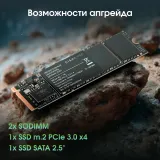 Ноутбук Digma Pro Fortis M Core i7 1255U 16Gb SSD512Gb Intel UHD Graphics 15.6" IPS FHD (1920x1080) Windows 11 Professional grey WiFi BT Cam (DN15P7-ADXW04)