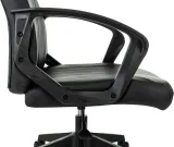 Кресло игровое Zombie 50 черный/красный эко.кожа крестов. пластик