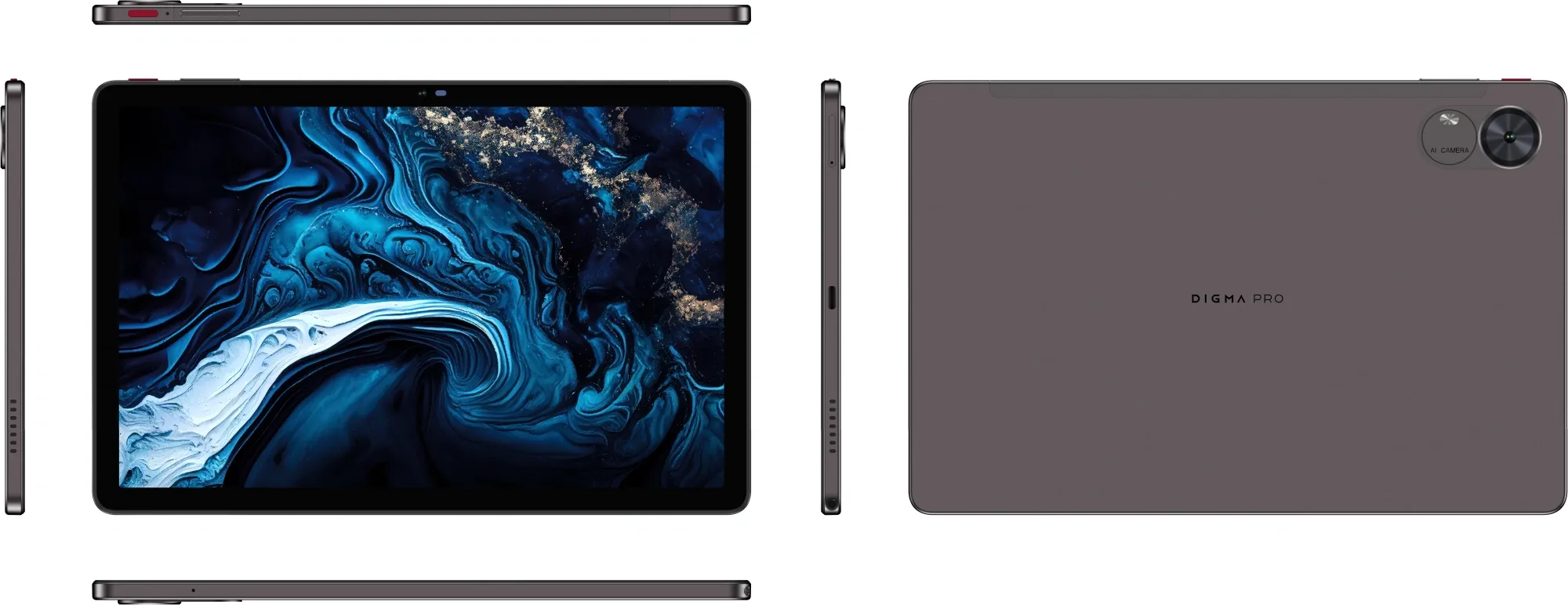 Планшет Digma Pro Infinity G85 (2.0) 8C RAM8Gb ROM256Gb 10.1" In-Cell 1920x1200 4G 2Sim Android 14 темно-коричневый 13Mpix 5Mpix BT WiFi microSD 256Gb 7000mAh