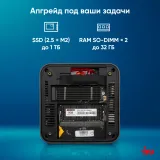 Неттоп IRU 110ALCN N100 8Gb SSD256Gb UHDG noOS GbitEth WiFi BT черный (2012483)