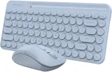 Клавиатура + мышь A4Tech Fstyler FG3200 Air2 клав:синий мышь:синий USB беспроводная slim Multimedia
