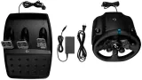Руль Logitech G923 10кноп. (с педалями) черный