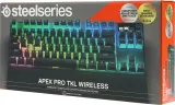 Клавиатура Steelseries Apex Pro TKL Wireless (2023) механическая черный USB for gamer LED (подставка для запястий) (64865)